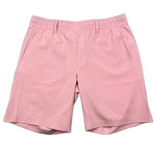 Waggle Scramble Golf Shorts Men Large Dusty Rose Pink Solid Performance‎ Stretch